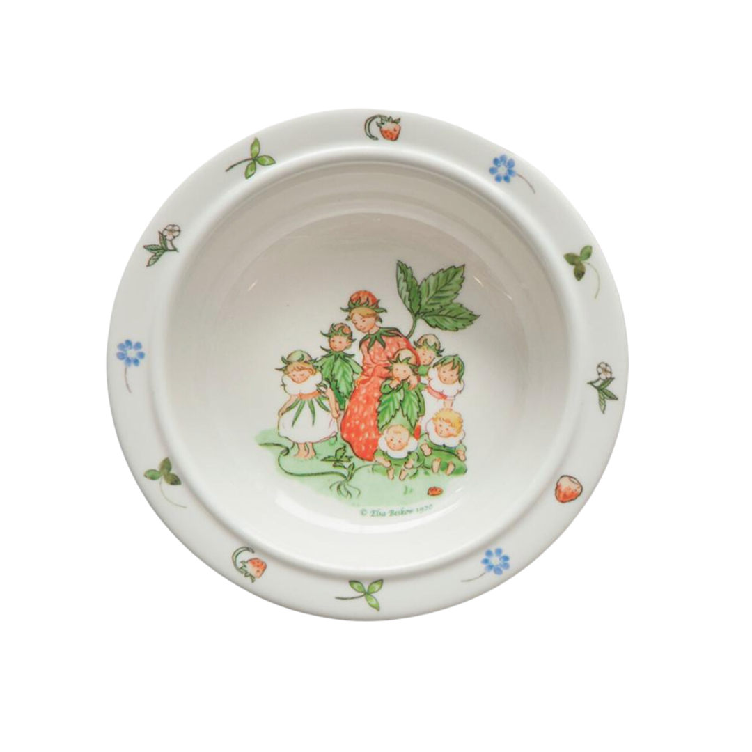 Elsa Beskow Melamine Bowl "Flower Festival" with Suction Cup