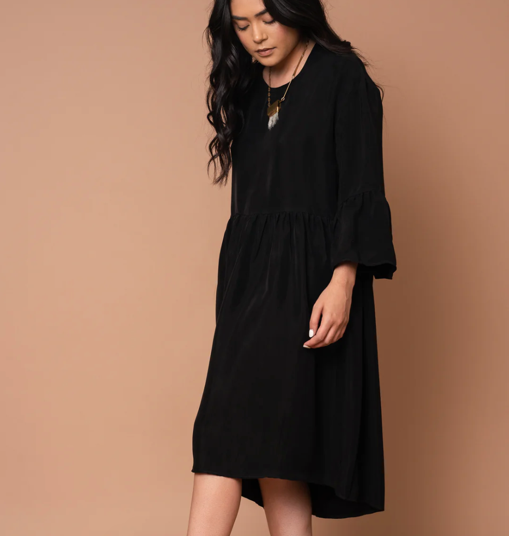 Altar Houseline Aurelia Dress in Black