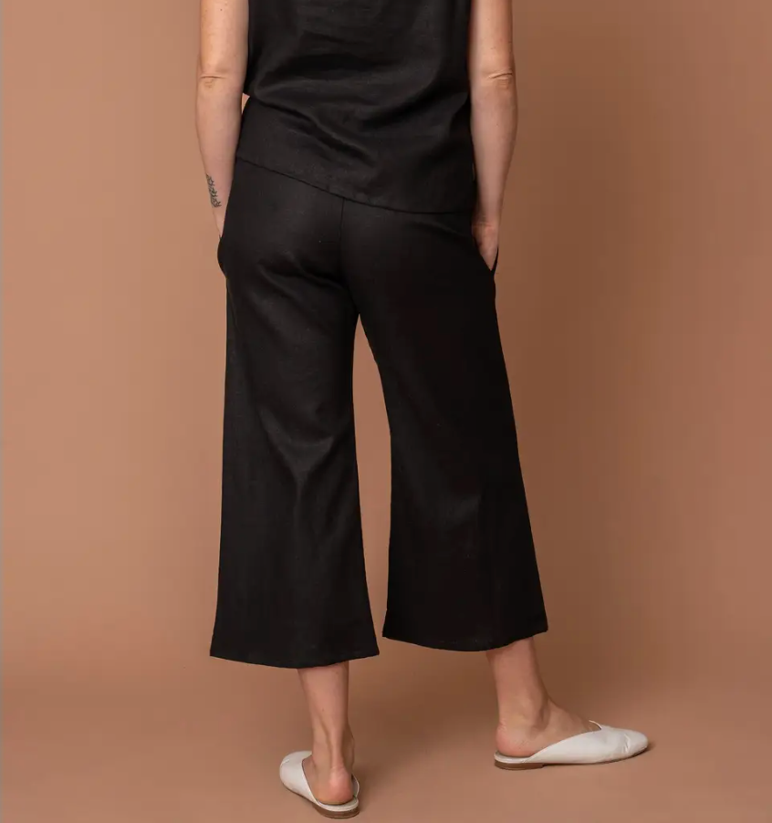 Altar Houseline Black Linen Trouser