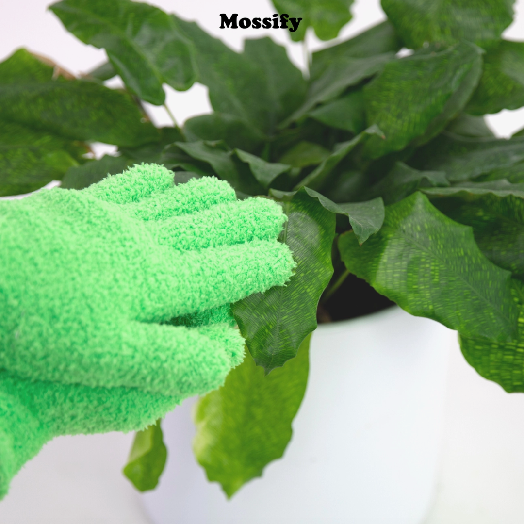Microfiber Leaf-Shining Gloves