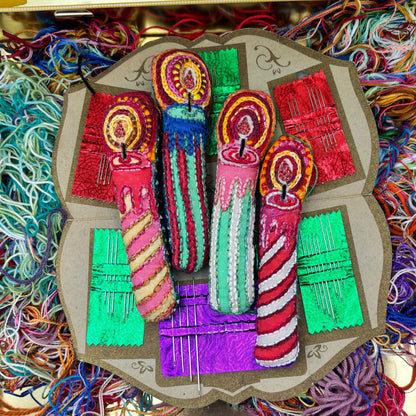 Dropcloth Samplers - Candle Ornaments