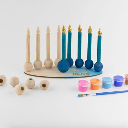 My DIY Hanukkah Menorah Craft Kit