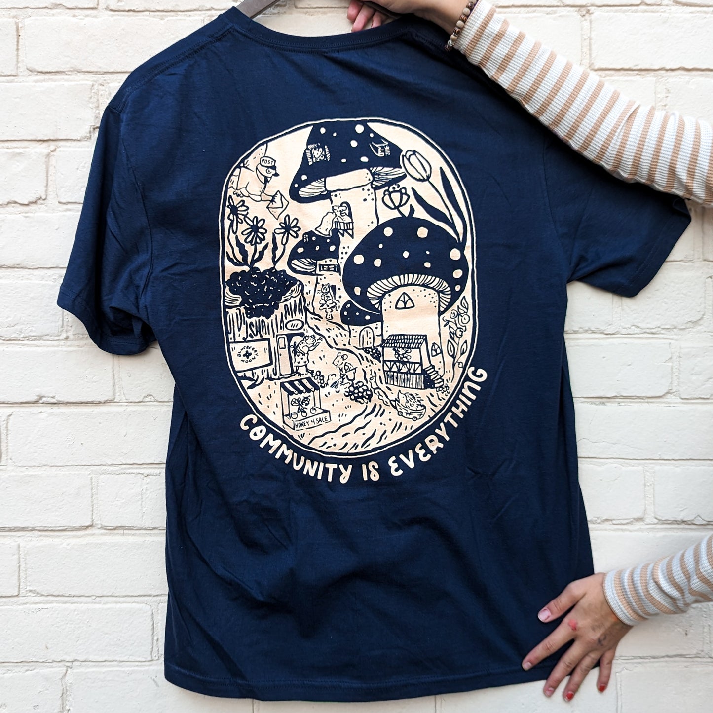 "Community Is Everything" Navy Blue T-Shirt