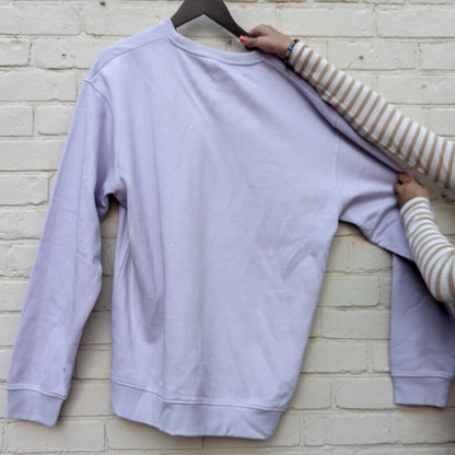 Human Connection Lavender Crewneck Sweater