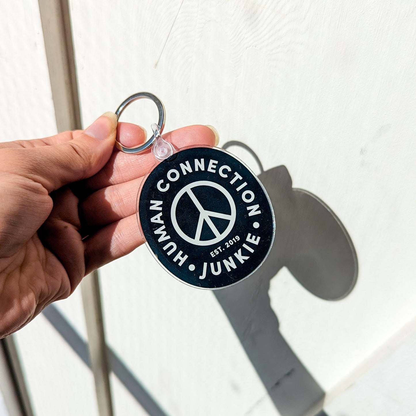 Human Connection Junkie Key Chain