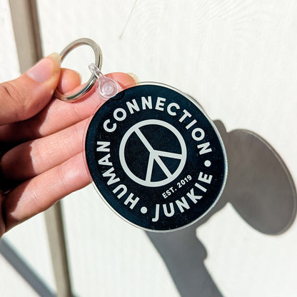 Human Connection Junkie Key Chain
