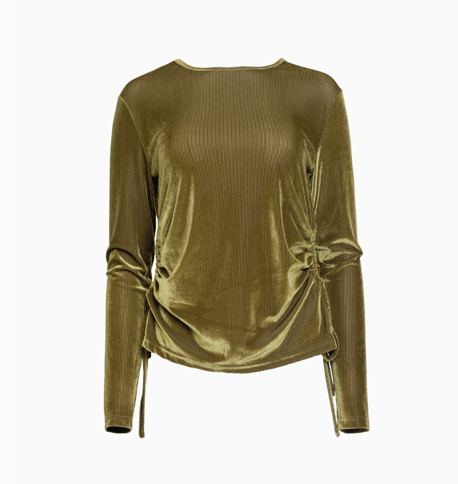 Velvet Ruched Top