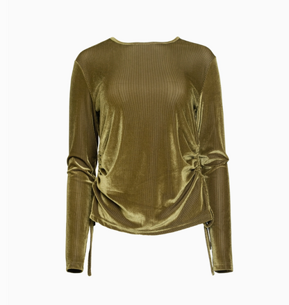 Velvet Ruched Top