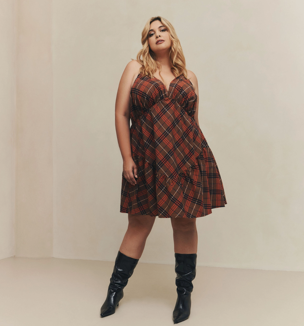 Hilary MacMillan - Plaid Mini Dress