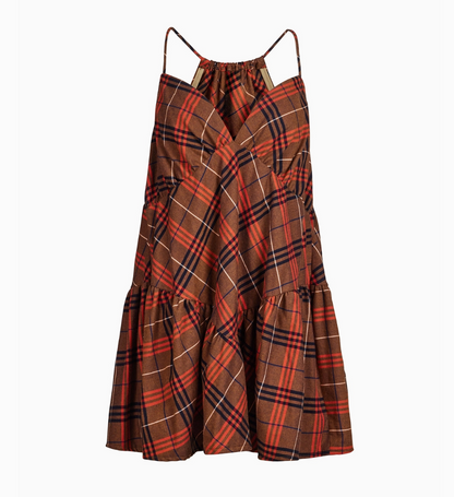 Hilary MacMillan - Plaid Mini Dress