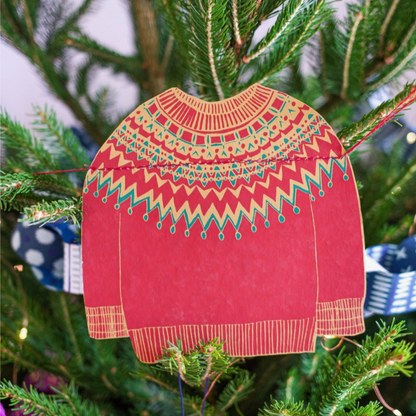 Festive Sweater Paper Garland