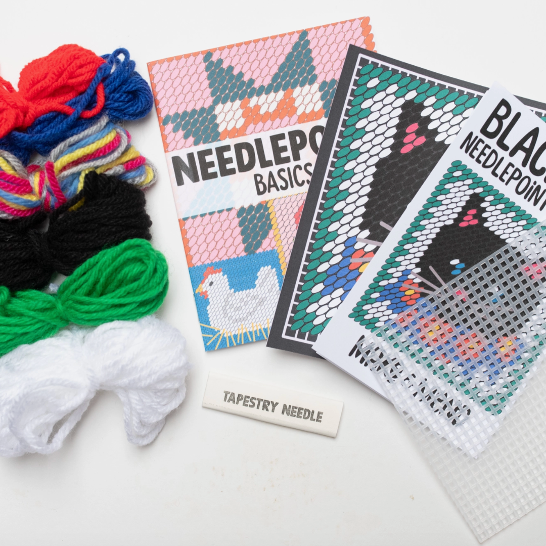 Black Cat Needlepoint Kit