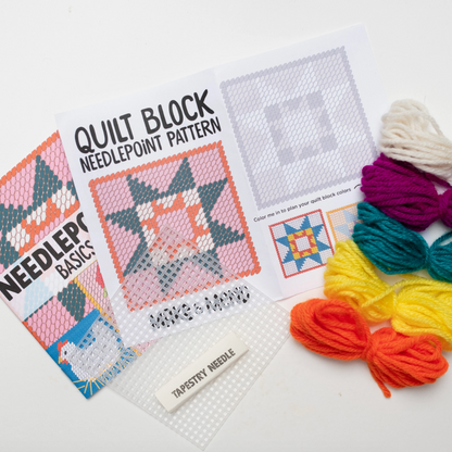Quilt Block Needlepoint Kit